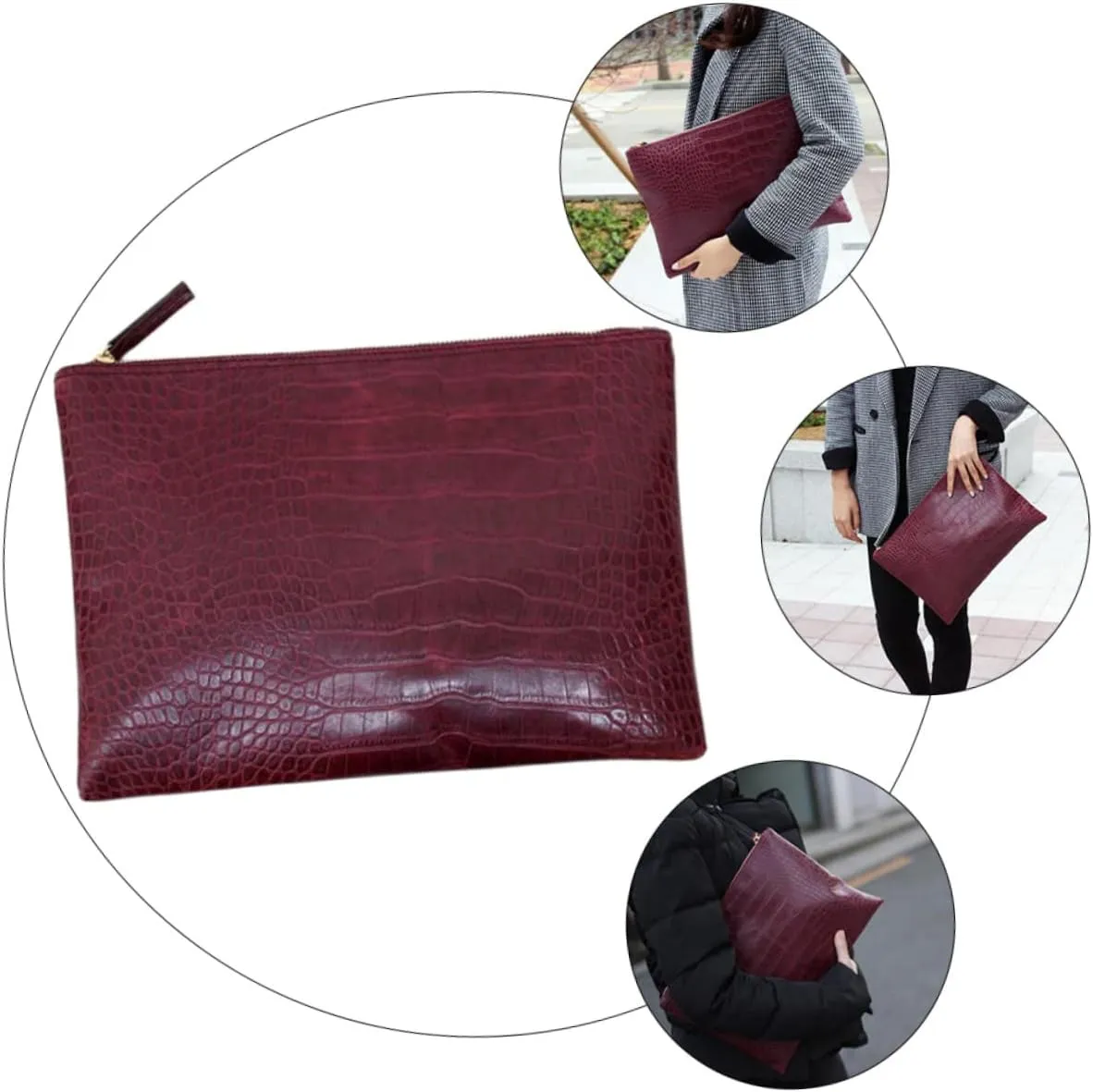 1 PC Print Clutch Vintage Handbags for Women Tote Bag for Women Classic Shoulder Clutch Ladies Hand Bags