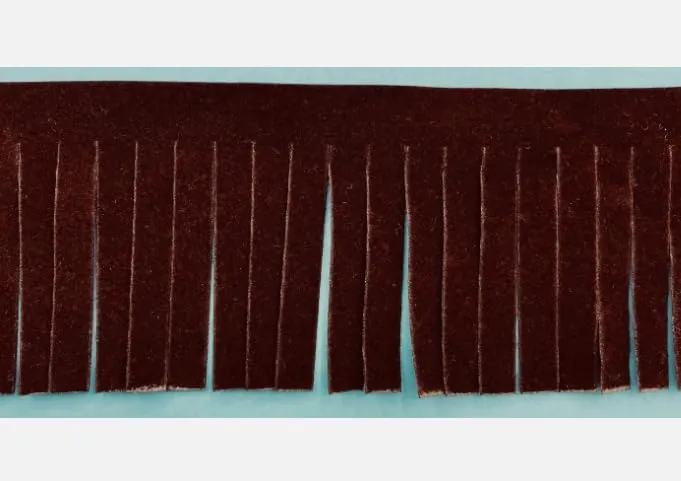 1 Pcs 2" Wide Mocha Faux Suede Fringe Trim 10 Yards -Rk8