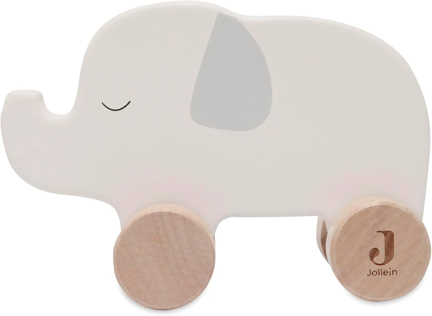112-001-67091 Wooden Toy on Wheels, Grey