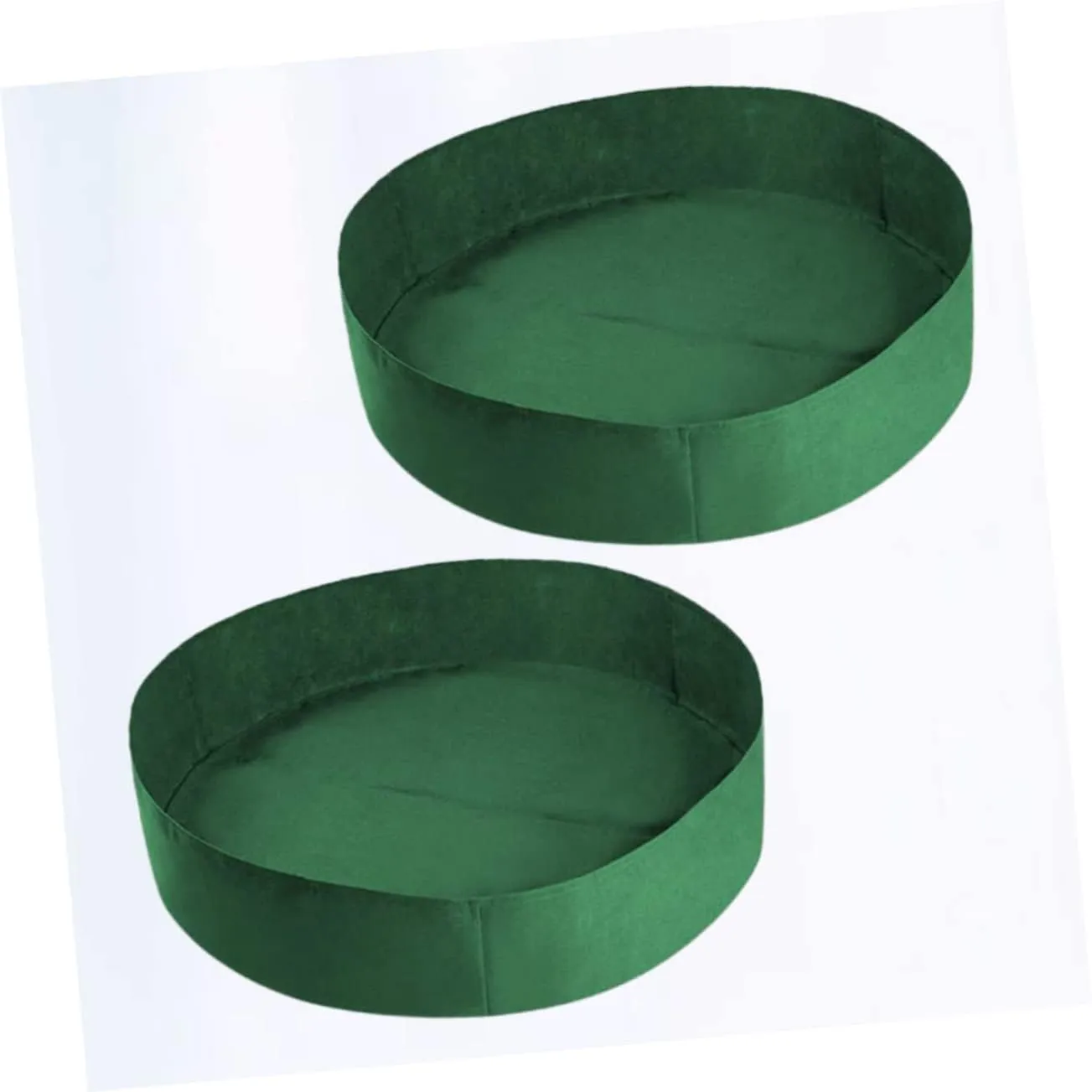 2 Pack Canvas Vegetable Plant Grow Bags 60x20cm Garden Planting Bed Bag for Green