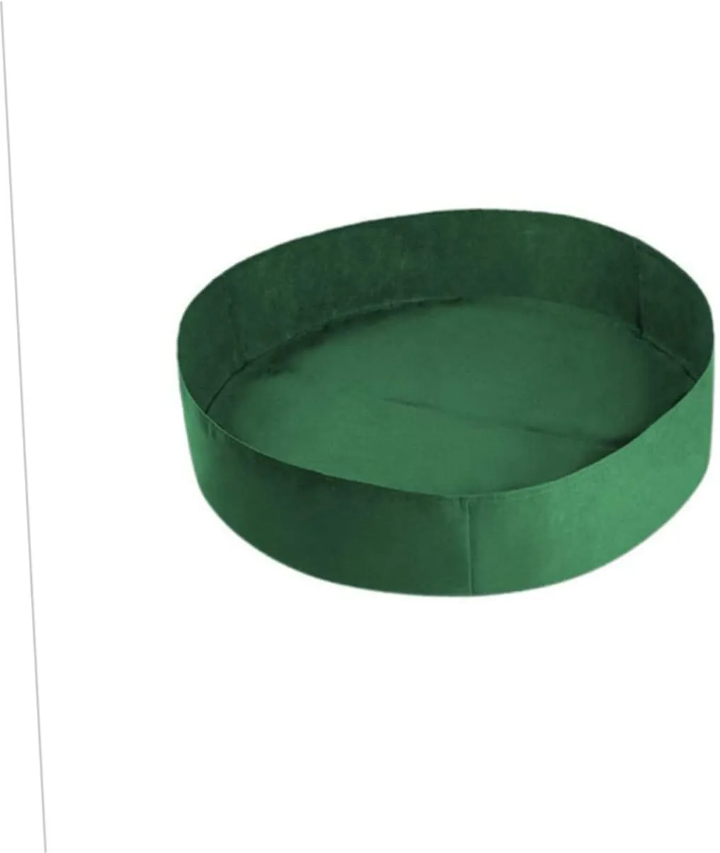 2 Pack Canvas Vegetable Plant Grow Bags 60x20cm Garden Planting Bed Bag for Green