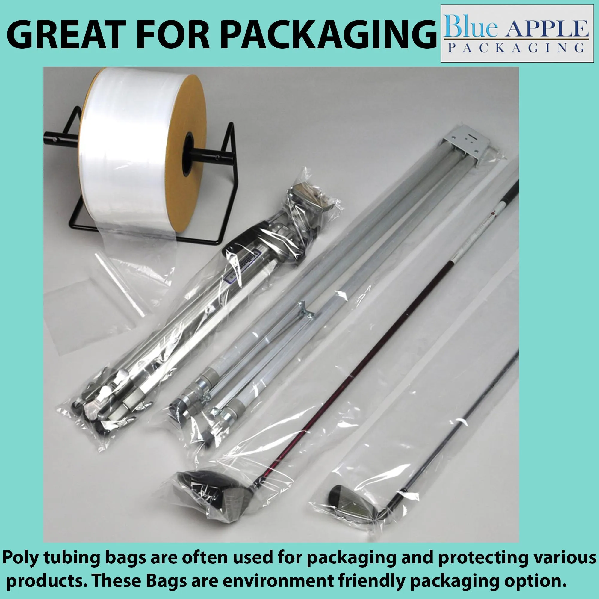 2.5 inch x 2150ft Poly Tubing Roll 2 Mil LDPE Low Density