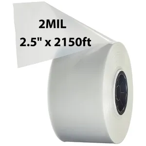 2.5 inch x 2150ft Poly Tubing Roll 2 Mil LDPE Low Density