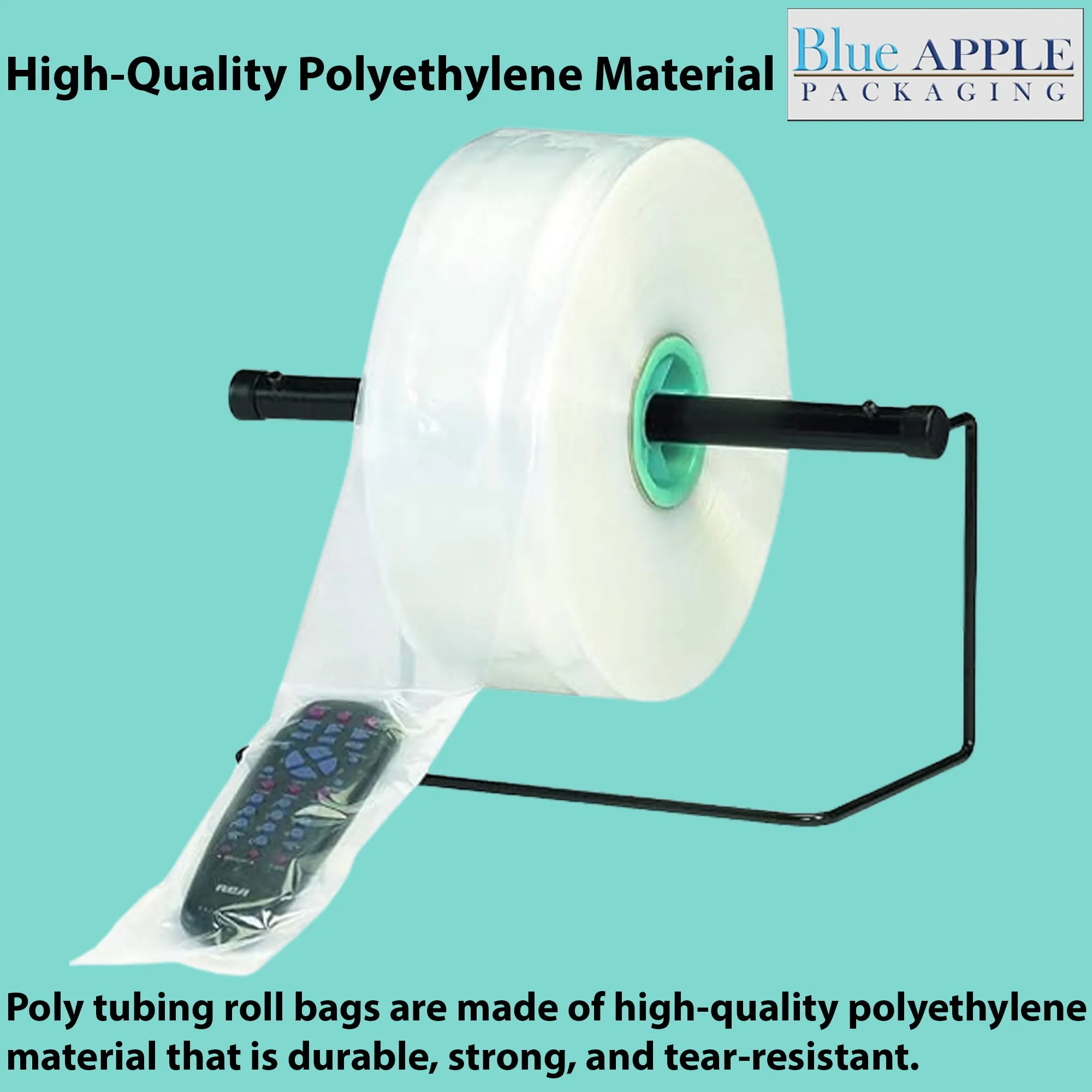 2.5 inch x 2150ft Poly Tubing Roll 2 Mil LDPE Low Density
