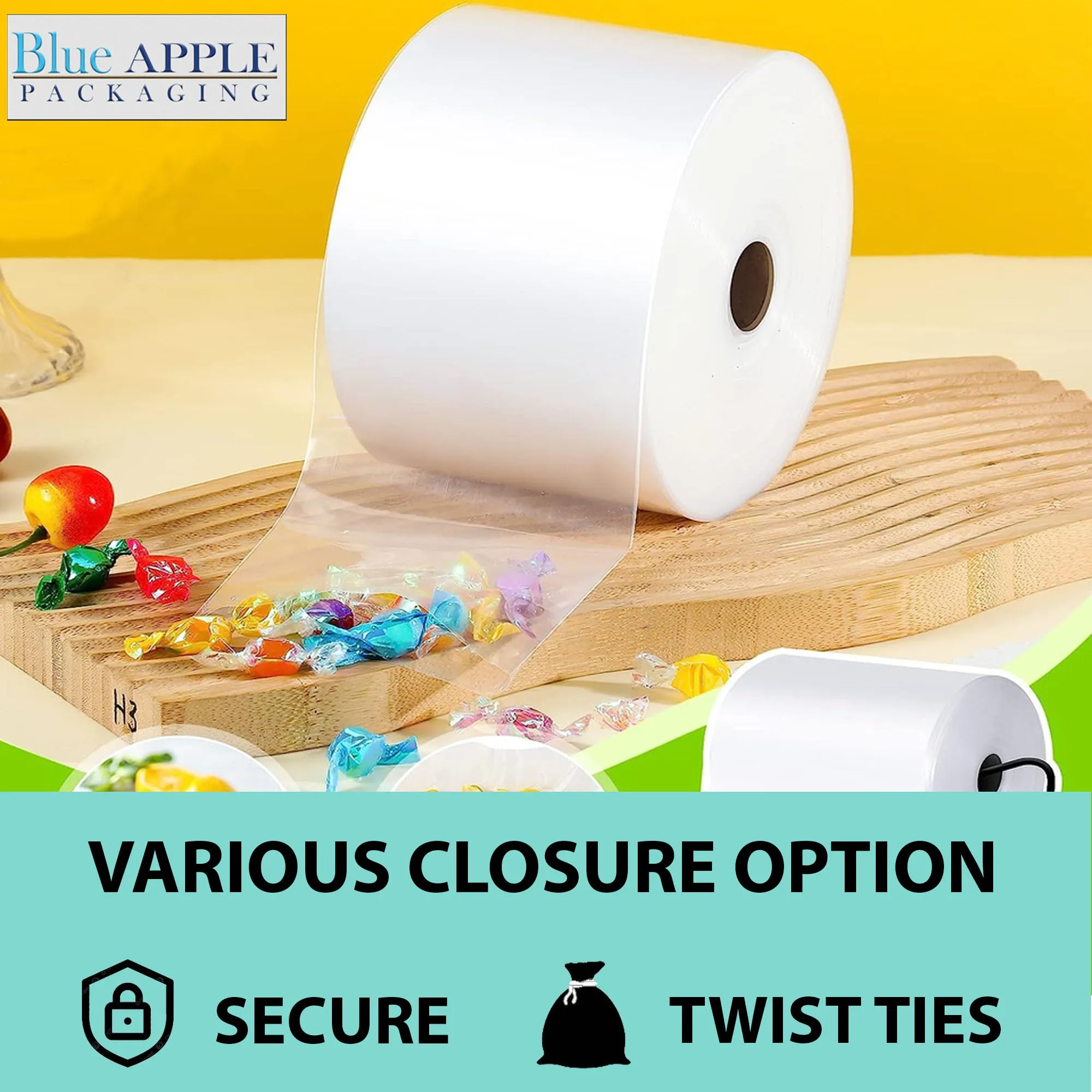 2.5 inch x 2150ft Poly Tubing Roll 2 Mil LDPE Low Density