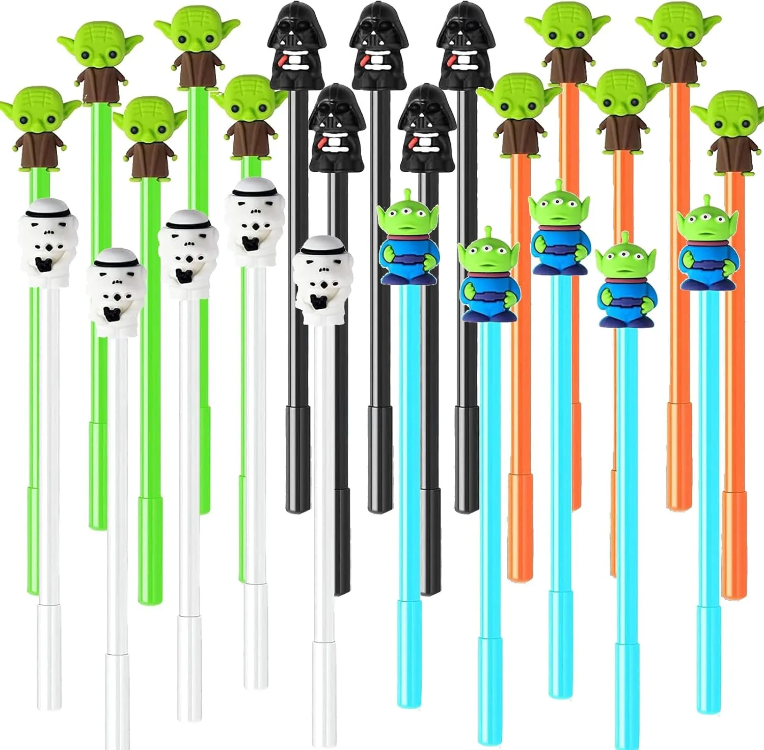 25Pcs Baby Yoda Party Favors Gel Pen -Baby Yoda Themed Gifts for Kids Decorations, Baby Star Themed Pens Black Baby Yoda Pens for Birthday Party Favors Prize Carnival Goodie Bag Filling Rewards