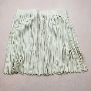 5/10Meter 15Cm Leather Suede Tassel Lace Fringe Thick Ribbon for Handbag Clothing Dress DIY Sewing Accessories Decoration Trims - (Color: Tf207-Beige-3Mm/Size: 15Cm-10Meters)