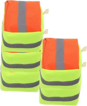 5pcs Reflective Bean Bags for Boys and Girls Adults Outdoor Tossing Games Rice Husk Filling Interactive Toys Night Visibility Strips Carnival Bean Bag Toys