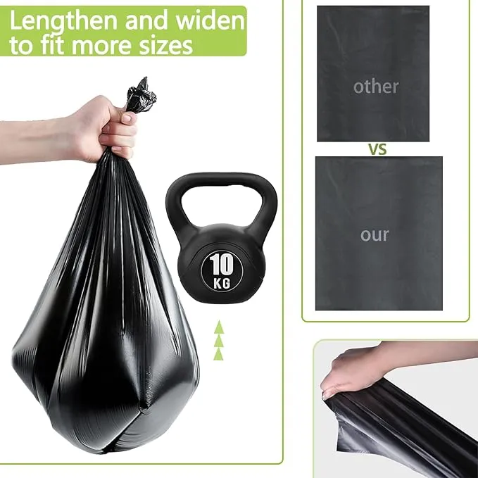 60 portable toilet bags with 30 commode absorbent pads,8 Gallon camping toilet waste bags for 5 gallon bucket,1mil bildegradable porta potty luggable loobags for adults travel