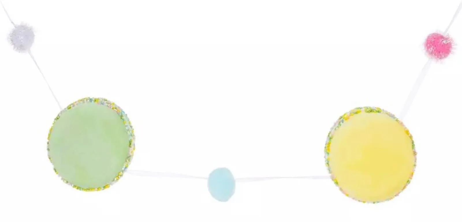 72" Macarons & Pom Poms Garland
