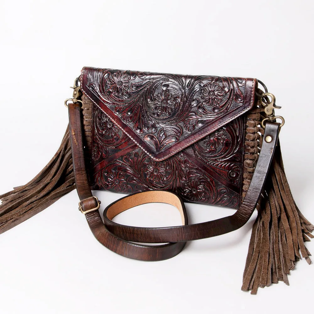 ADBG476BR Envelope Genuine Western Leather Women Bag