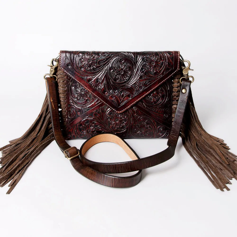 ADBG476BR Envelope Genuine Western Leather Women Bag