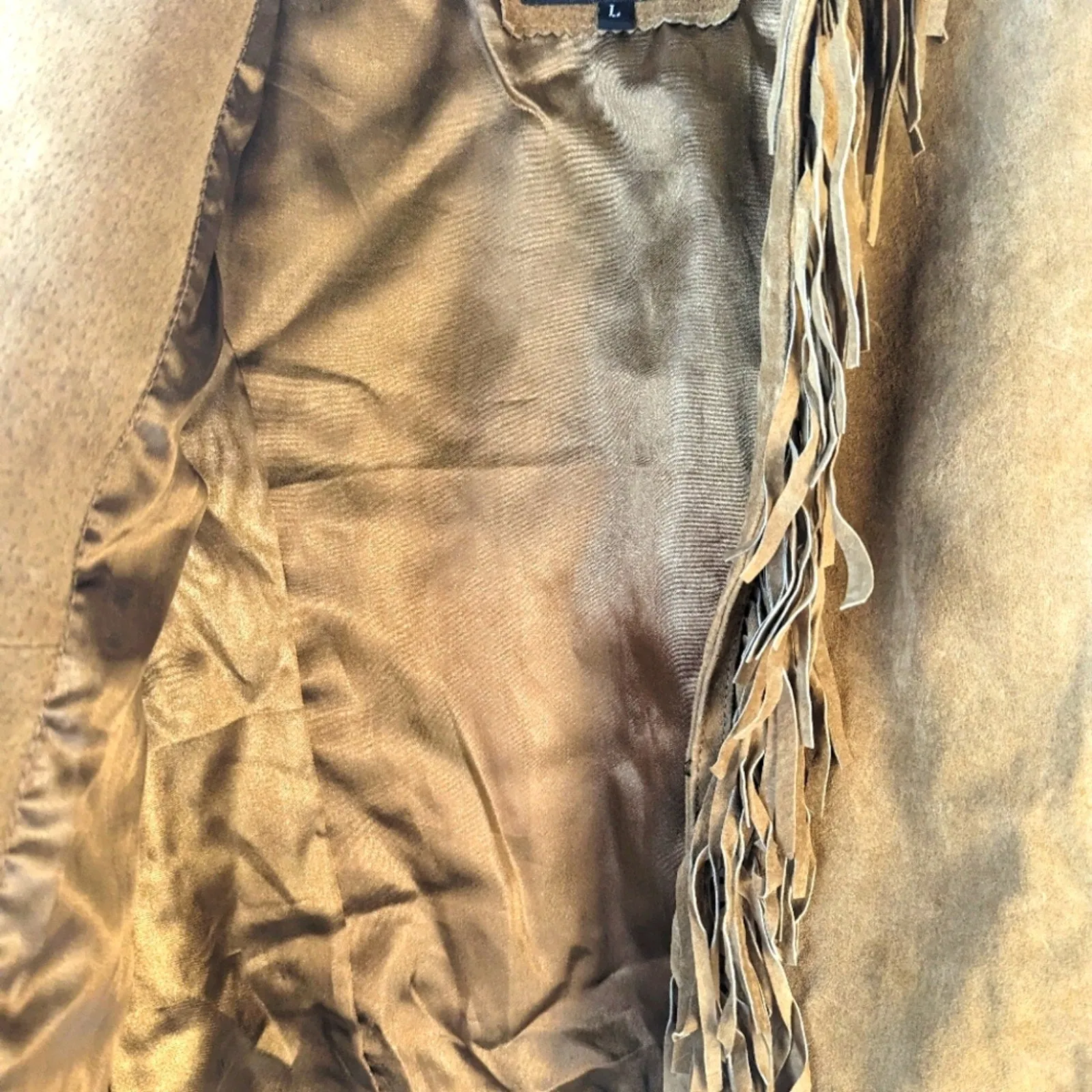 Adler Leather Fringe Jacket / Large