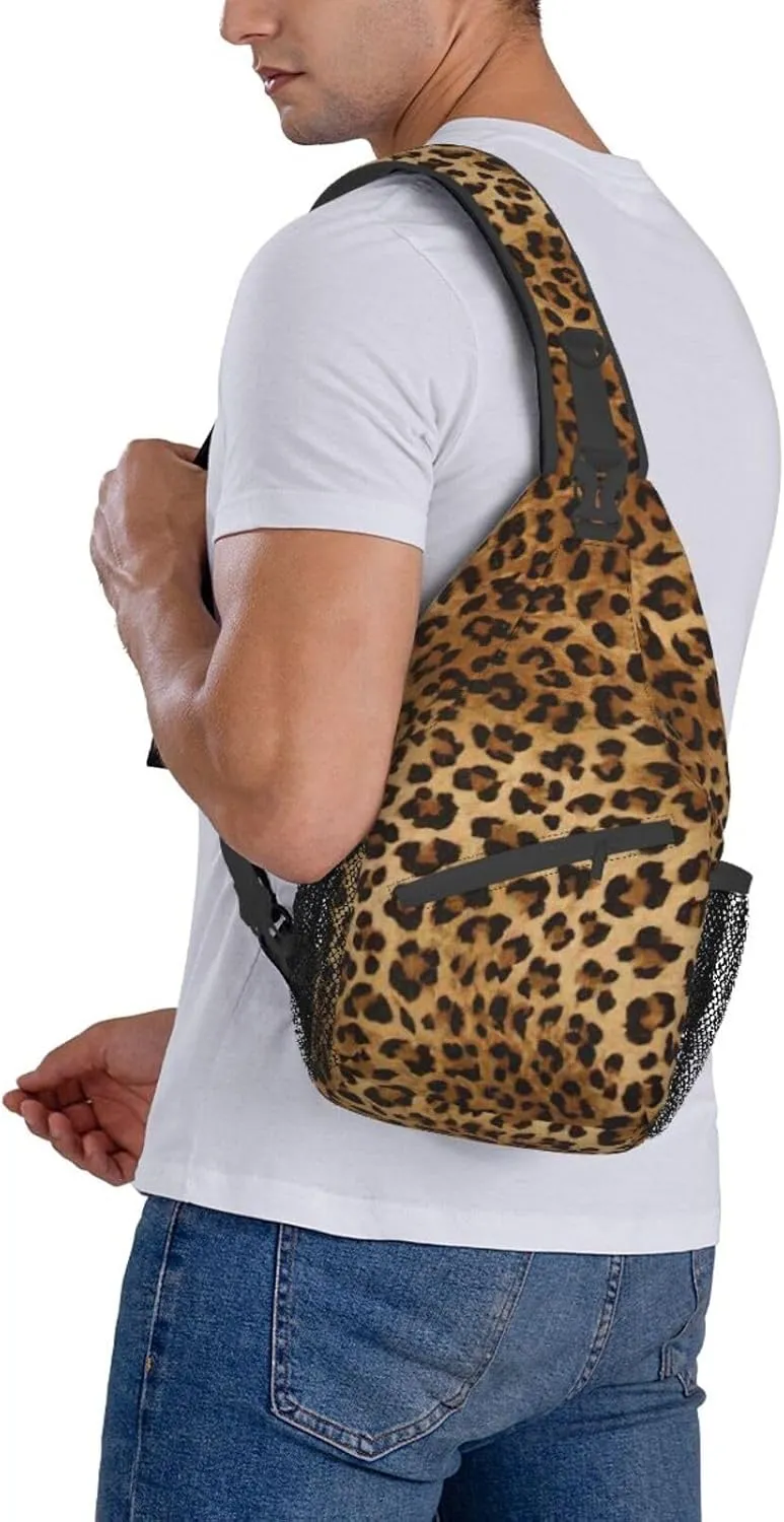 African Weaving Print Crossbody Sling Backpack For Women Men,Sling Bag Travel Hiking Chest Bag Daypack