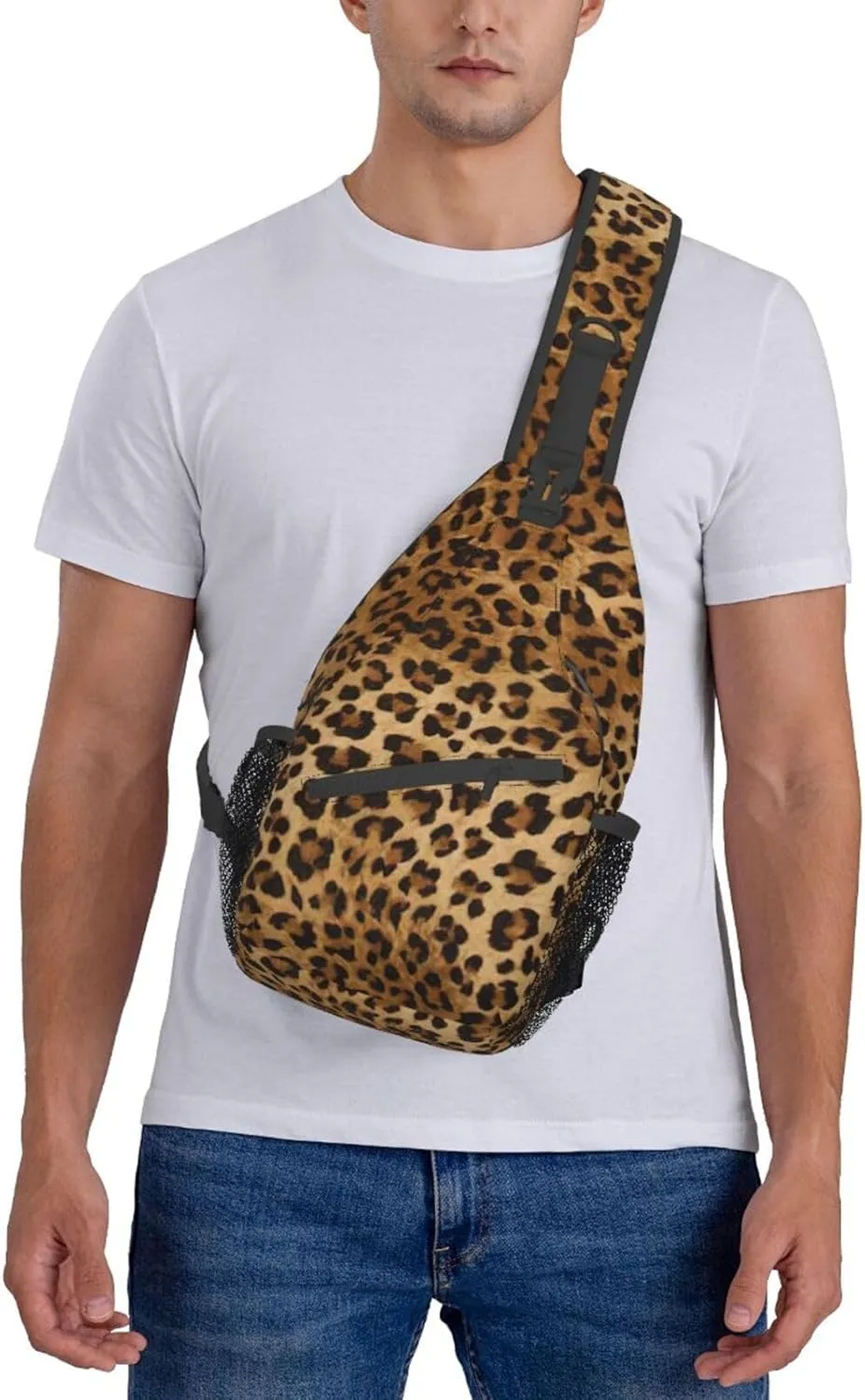 African Weaving Print Crossbody Sling Backpack For Women Men,Sling Bag Travel Hiking Chest Bag Daypack