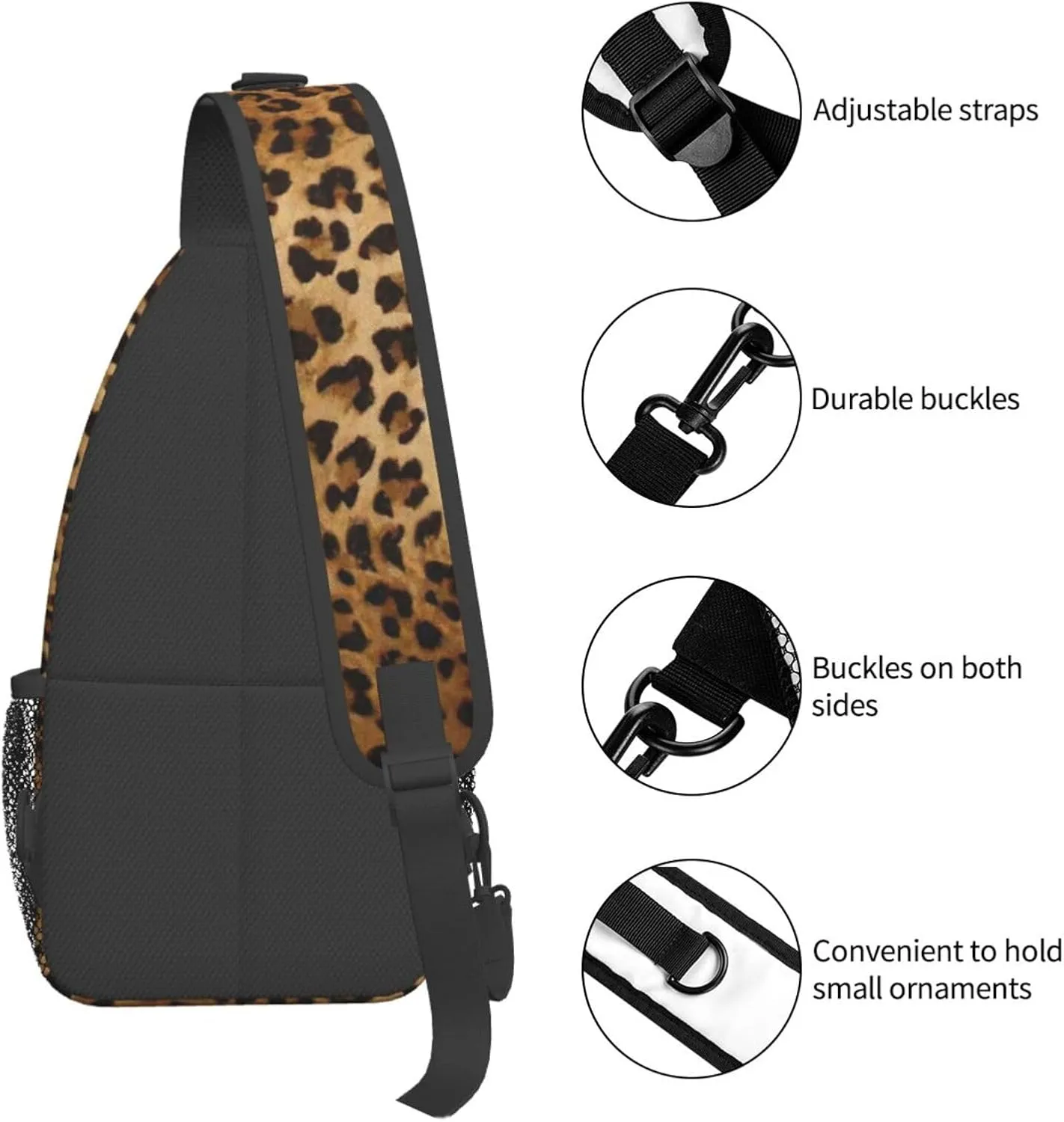 African Weaving Print Crossbody Sling Backpack For Women Men,Sling Bag Travel Hiking Chest Bag Daypack
