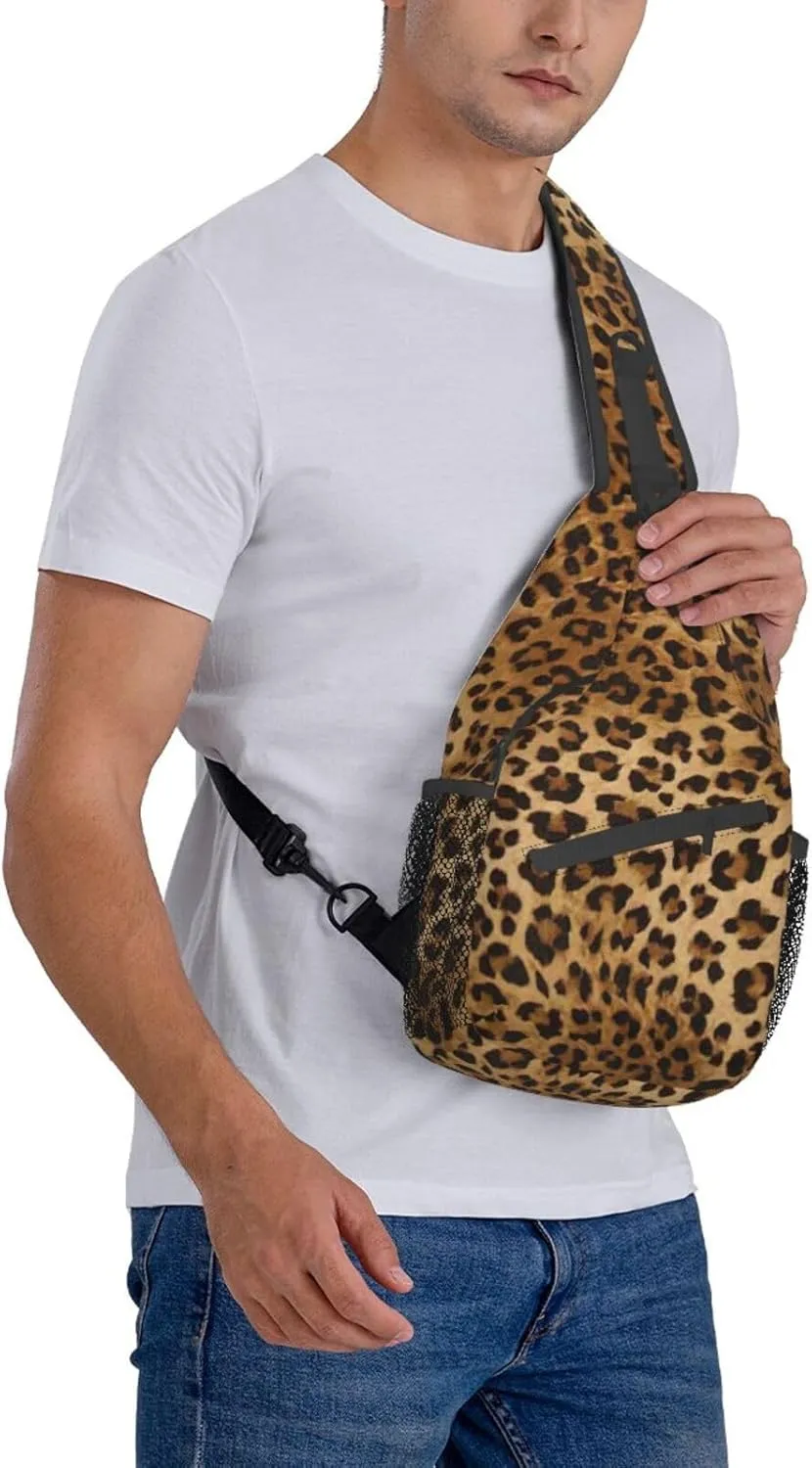 African Weaving Print Crossbody Sling Backpack For Women Men,Sling Bag Travel Hiking Chest Bag Daypack