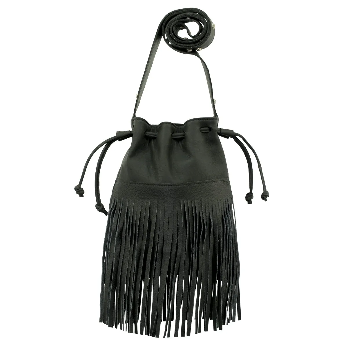 American West Fringed Cowgirl Bucket Crossbody Bag