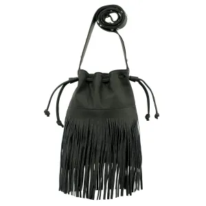 American West Fringed Cowgirl Bucket Crossbody Bag