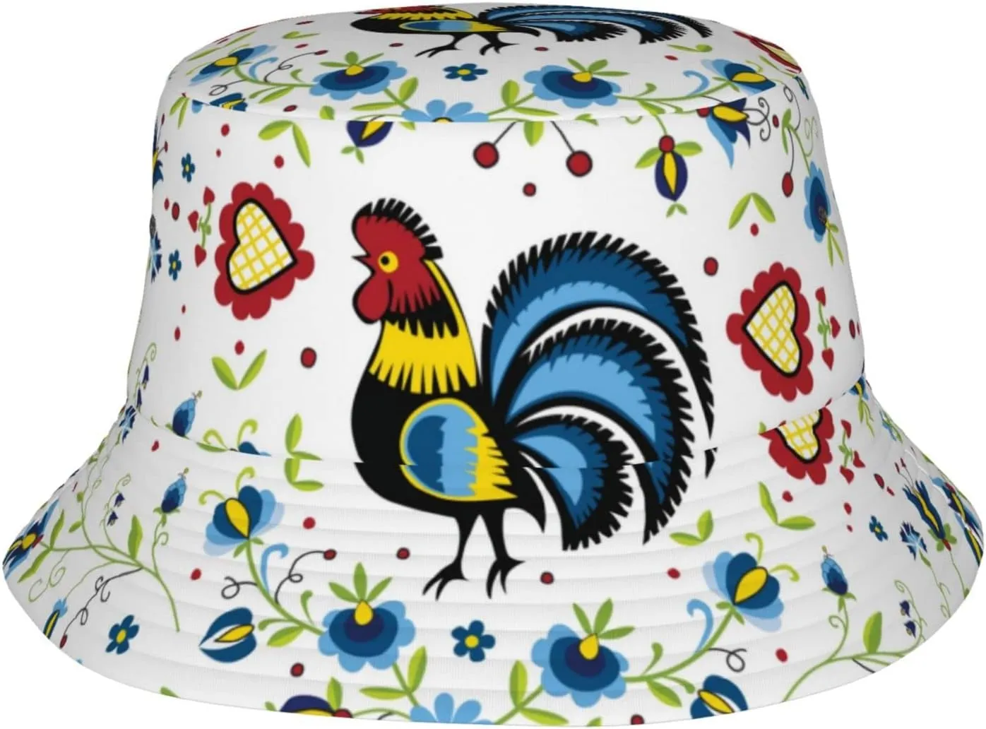 Animal Cute Chicken Bucket Hats Outdoor Summer Fashion Fisherman Hats Beach Mens Womens Teens Sun Hats for Travel