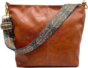 Aphoraeny Vegan Leather Bags Hobo Bags Crossbody Bag Guitar Strap Hobo Purses and Handbags