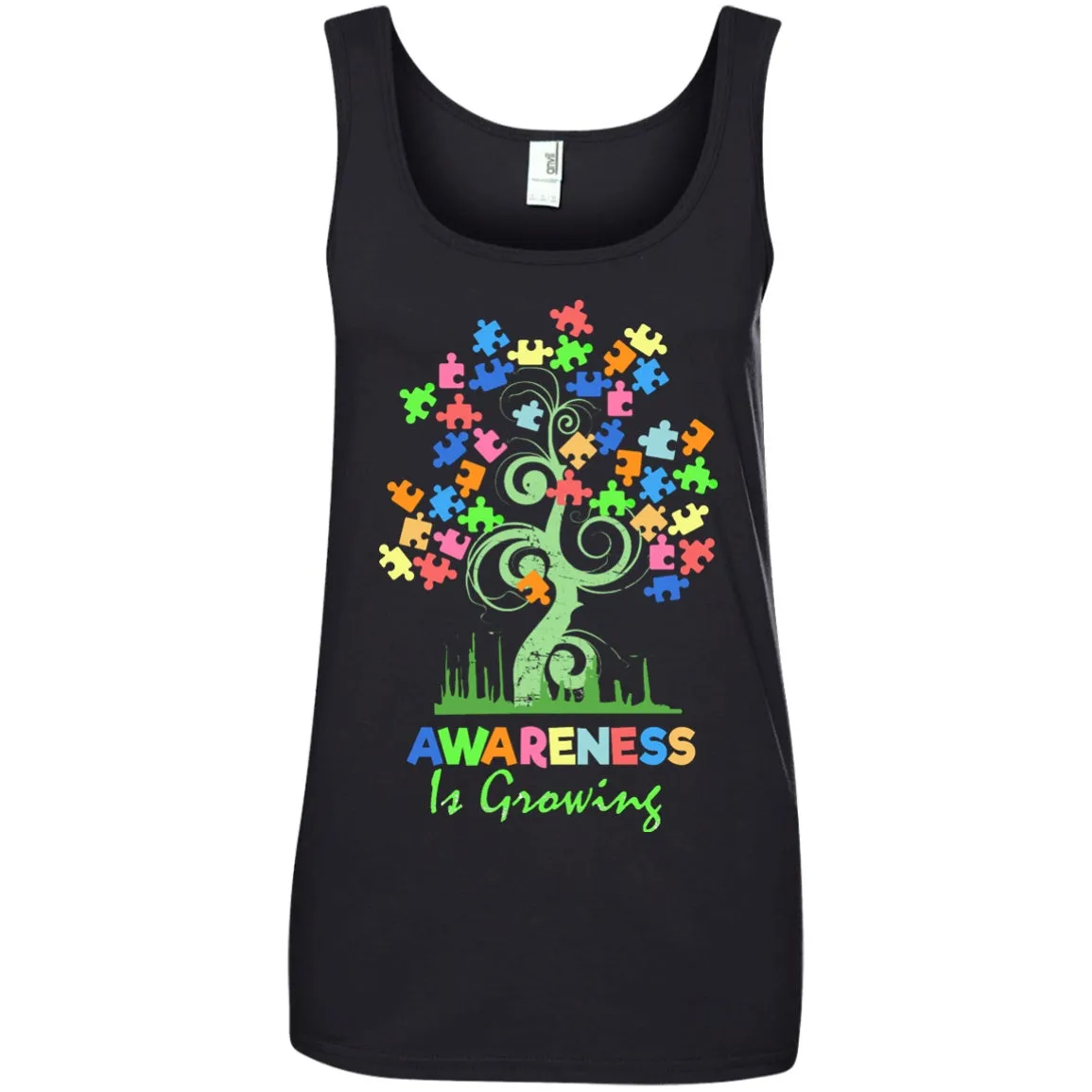 Autism Awareness Tree - Awareness Is Growing Shirts And Hoodies