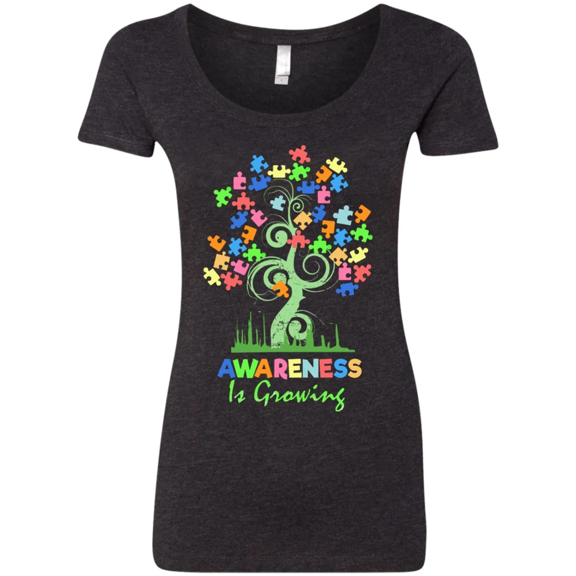 Autism Awareness Tree - Awareness Is Growing Shirts And Hoodies