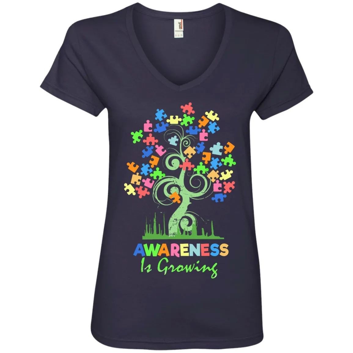 Autism Awareness Tree - Awareness Is Growing Shirts And Hoodies