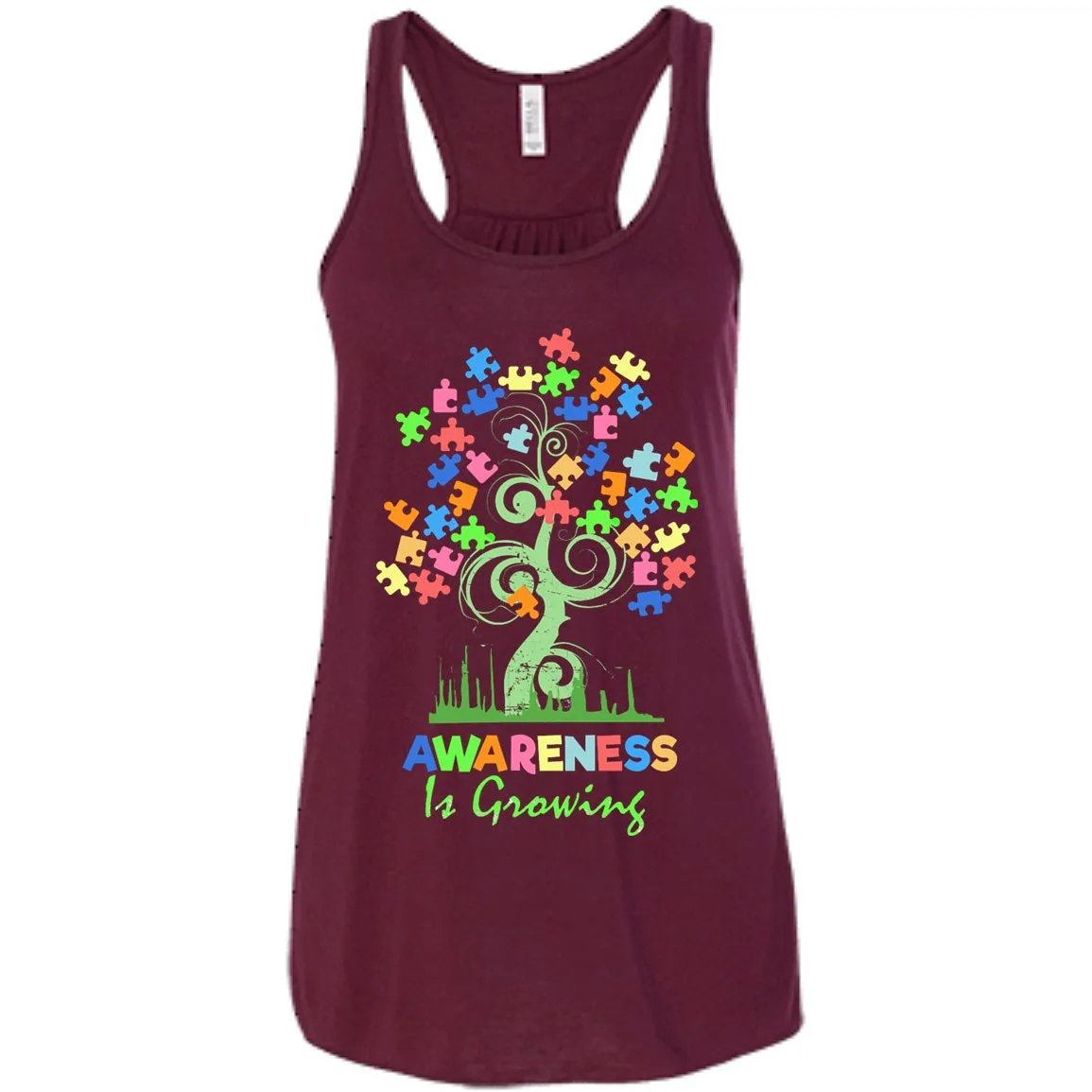 Autism Awareness Tree - Awareness Is Growing Shirts And Hoodies