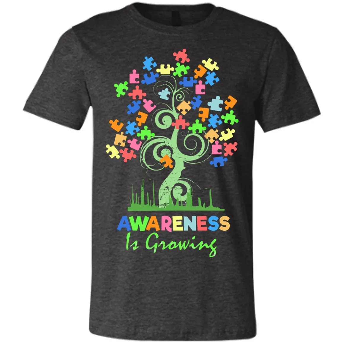 Autism Awareness Tree - Awareness Is Growing Shirts And Hoodies