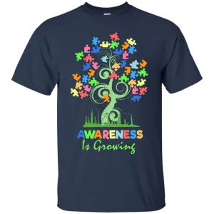 Autism Awareness Tree - Awareness Is Growing Shirts And Hoodies