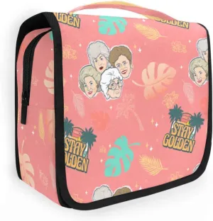 BAD BANANAS Large Travel Hanging Toiletry Bag - Makeup Bag Organizer For Women - The Golden Girls Fan Gift - Golden Girls Gifts - The Golden Girls Merchandise - Leaf