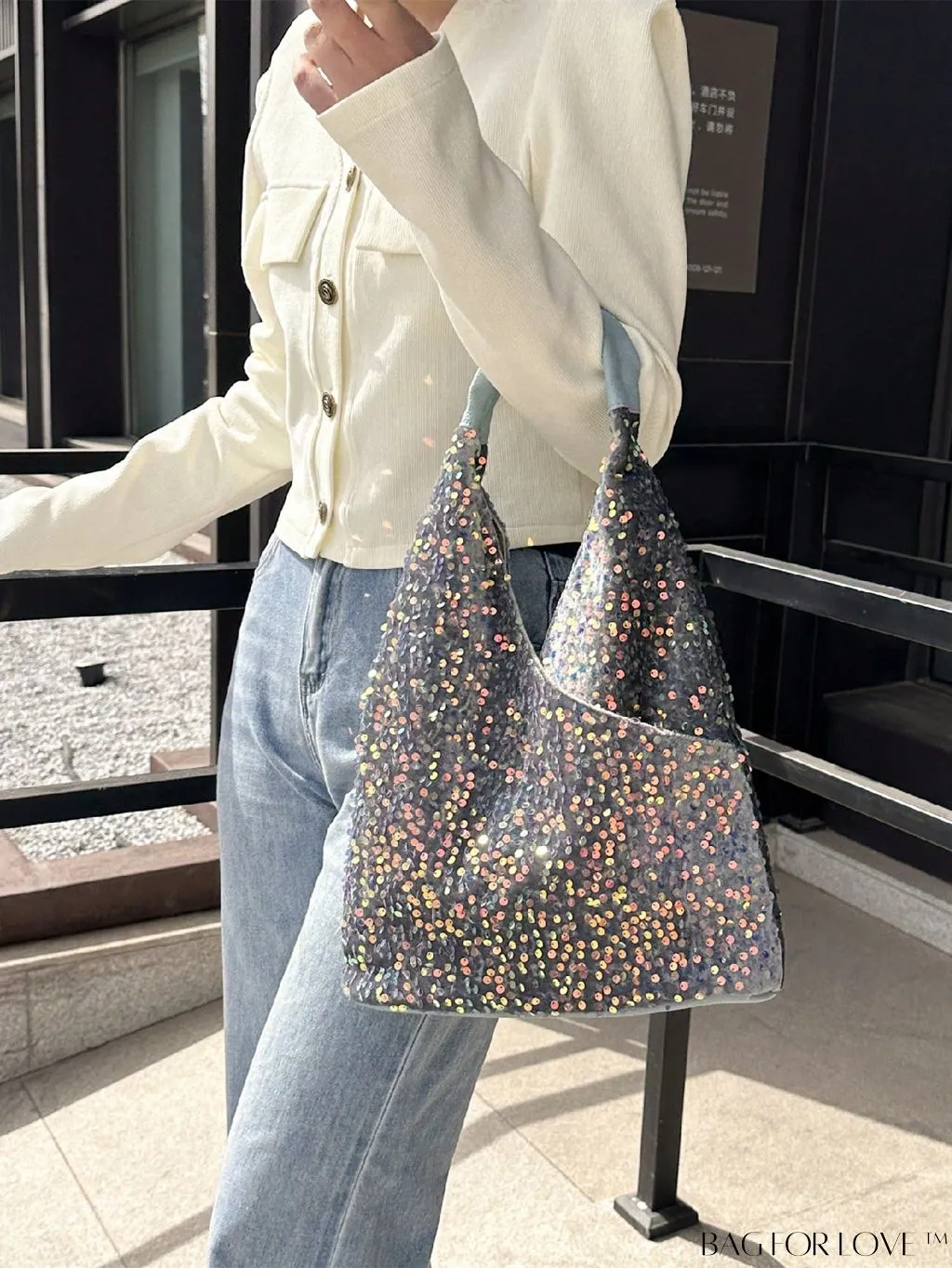 BagForLove - Chic No-Closure Sequin Evening Bag