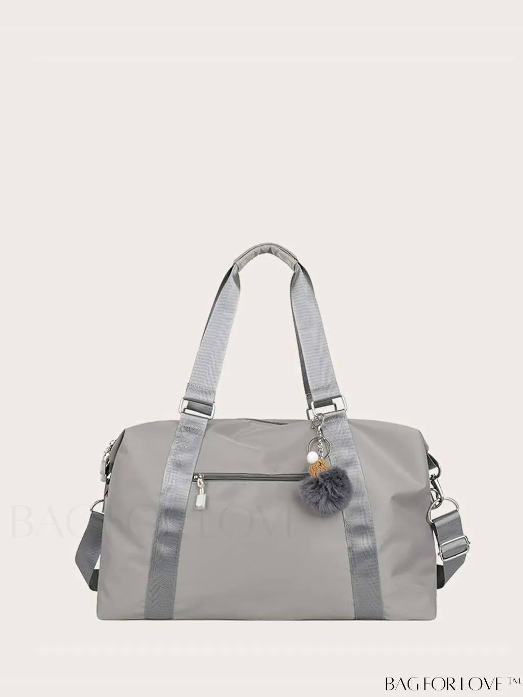 BagForLove - Expansive Pom Pom Embellished Duffle Bag with Ample Storage Capacity