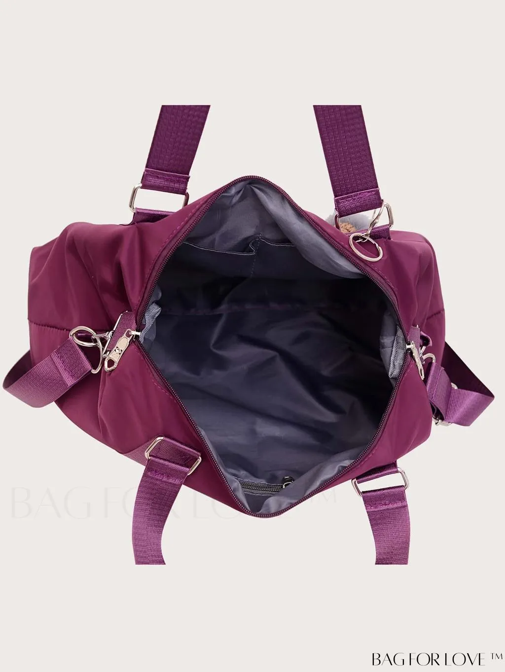 BagForLove - Expansive Pom Pom Embellished Duffle Bag with Ample Storage Capacity