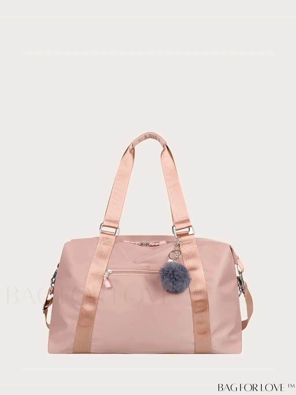 BagForLove - Expansive Pom Pom Embellished Duffle Bag with Ample Storage Capacity