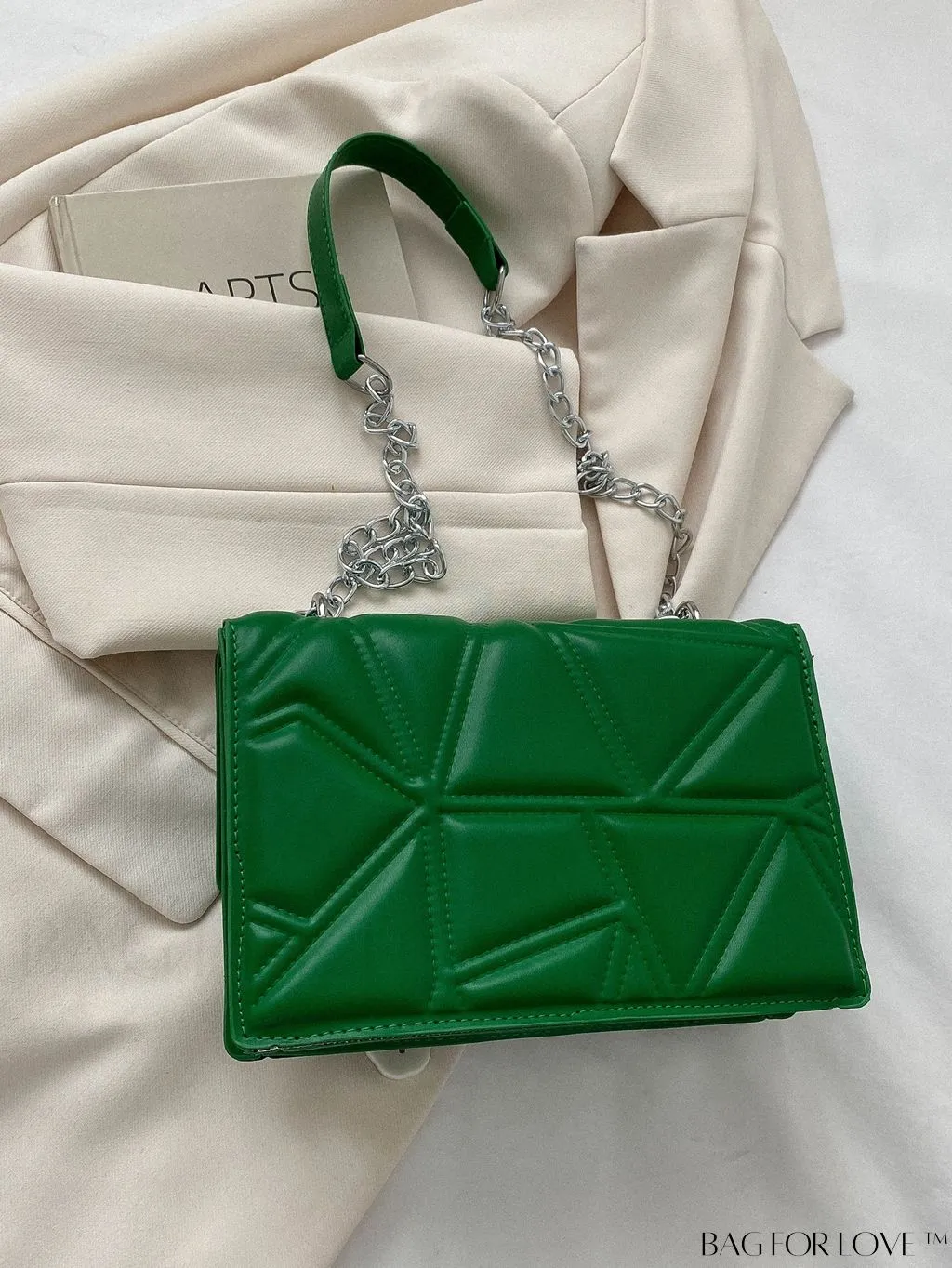 BagForLove - Modern Fashion Crossbody Bag with Chain Strap - Small Square Design