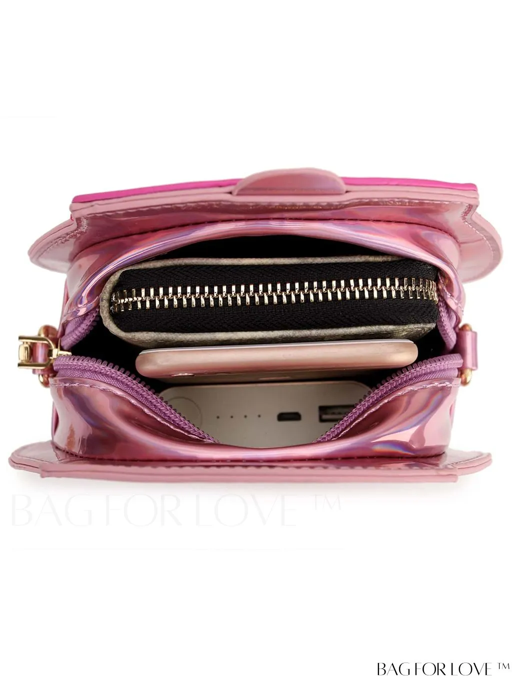 BagForLove - Womens Candy Machine Chain Crossbody Bag - Stylish Shoulder Purse and Handbag