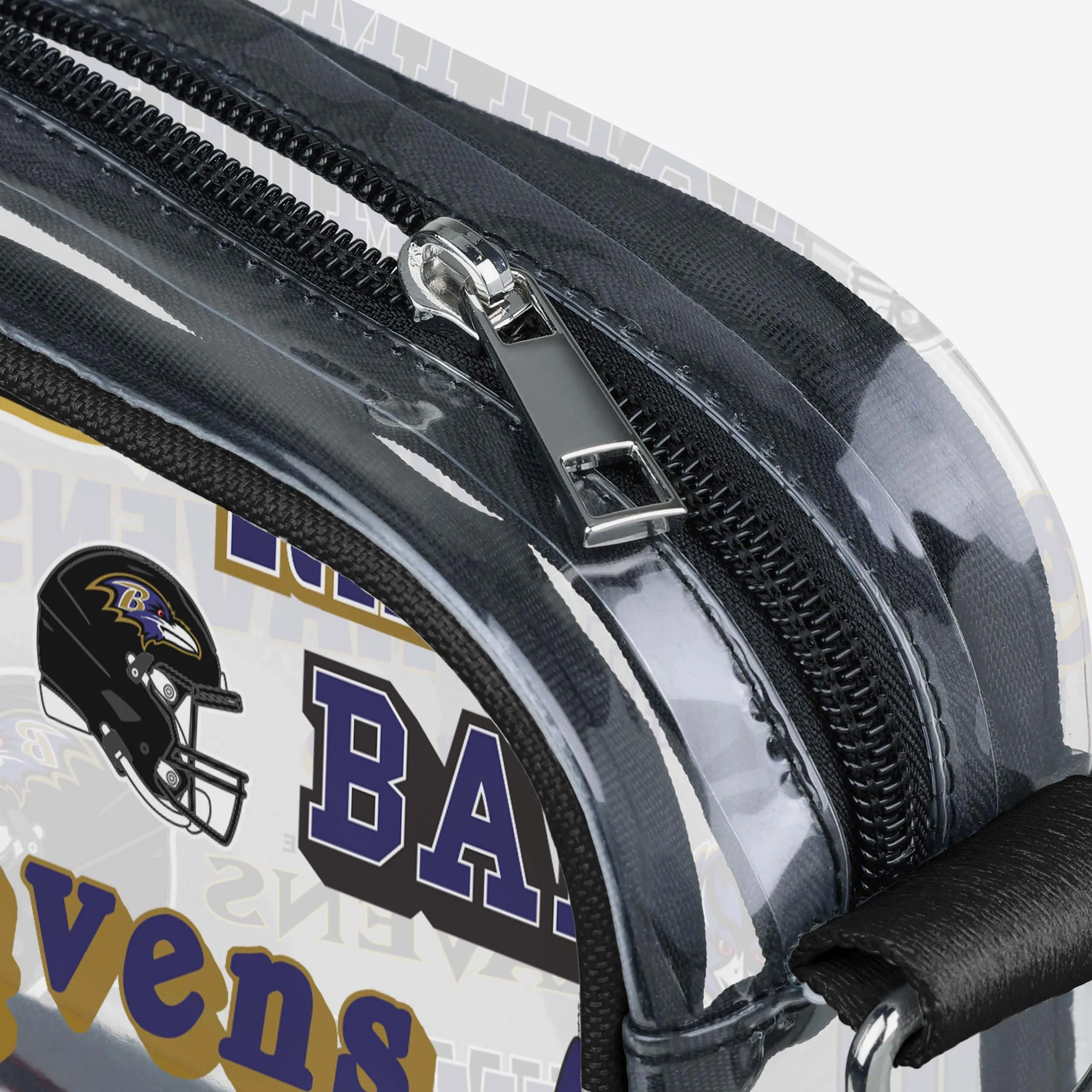 Baltimore Ravens Repeat Retro Print Clear Crossbody Bag