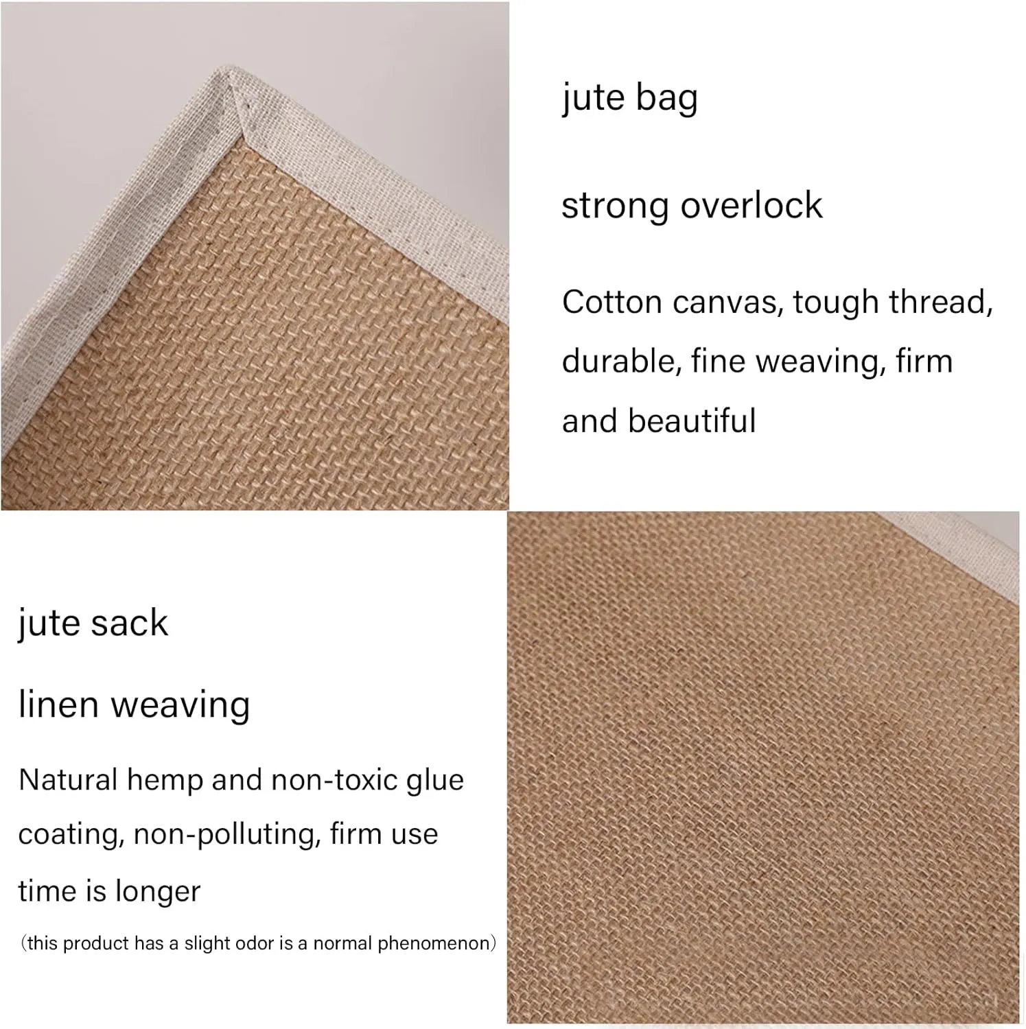 Beach Burlap Gift Bags with Handles - Reusable Grocery Bags, 14.6"x10.6"x7", Pack of 6 for Shopping, Wedding, Embroidery, Crafts, Print, DIY Bridesmaid Favors, Pool, Travel, Party