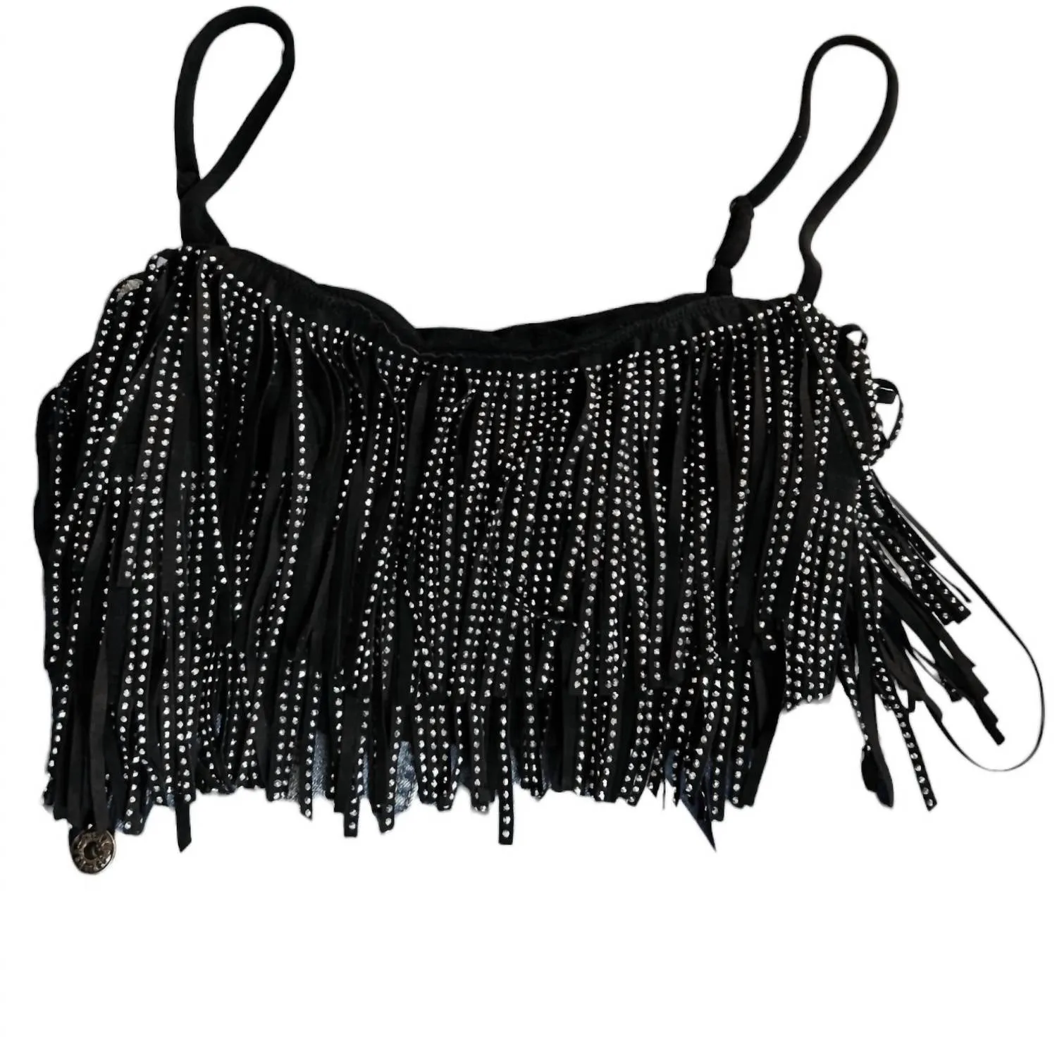 Bear Dance - Suede Fringe Crop Top