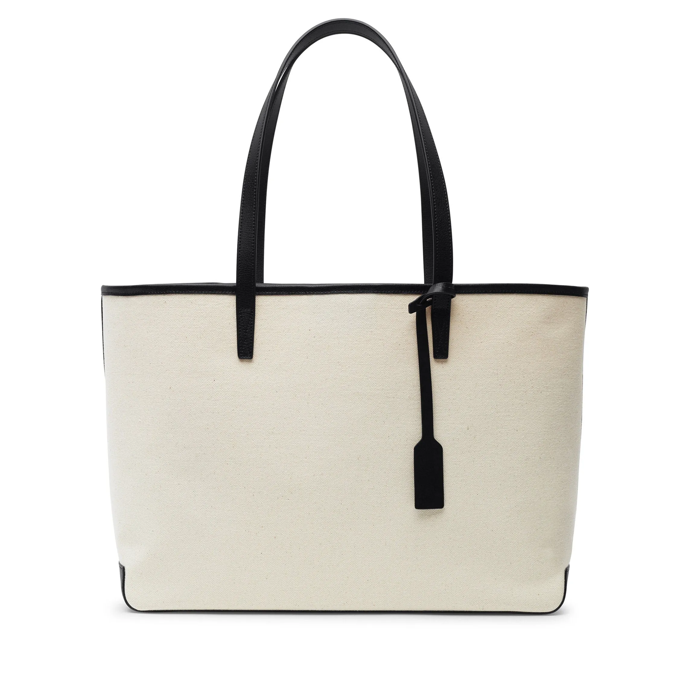 Belmont Tote in Canvas Natural Canvas/Black