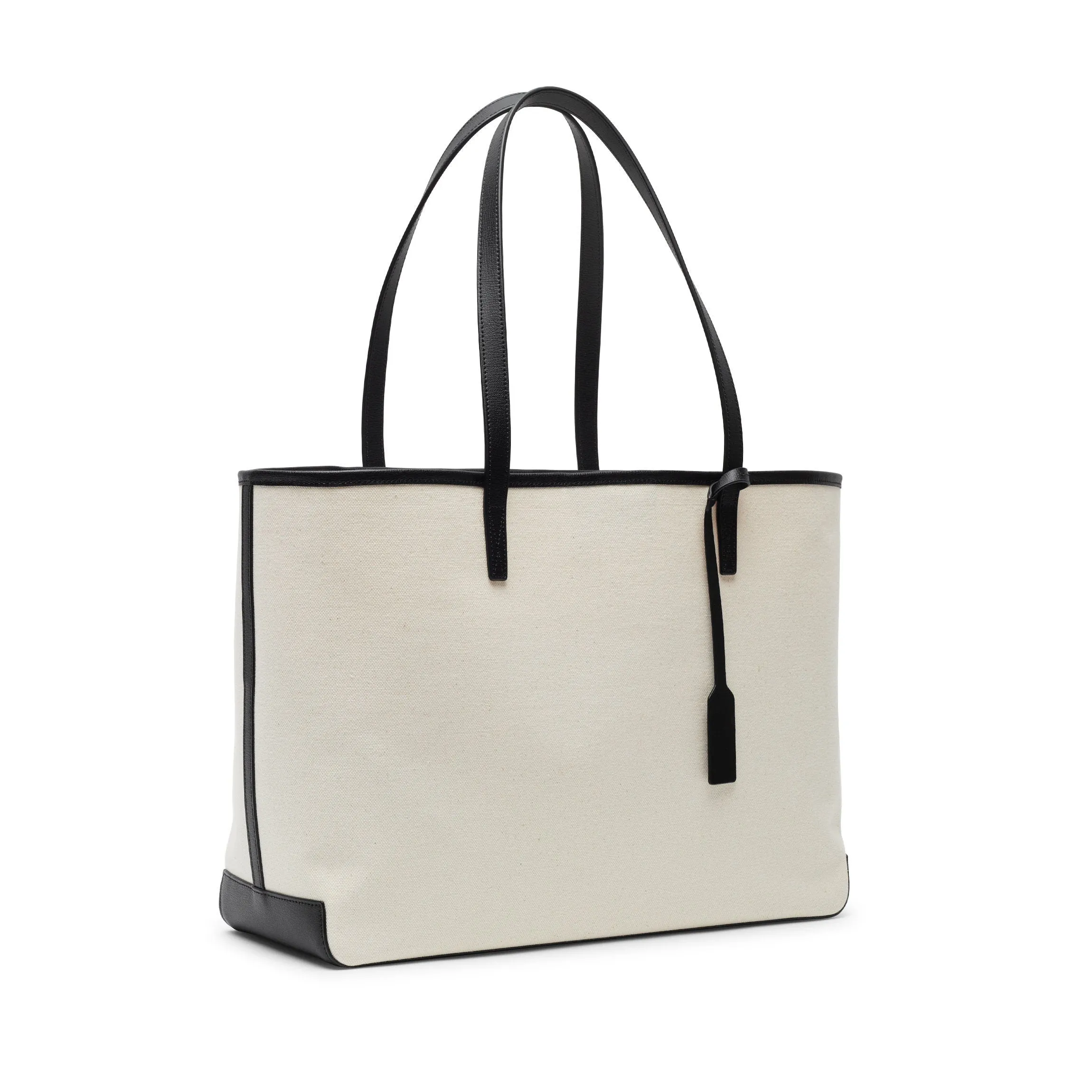 Belmont Tote in Canvas Natural Canvas/Black