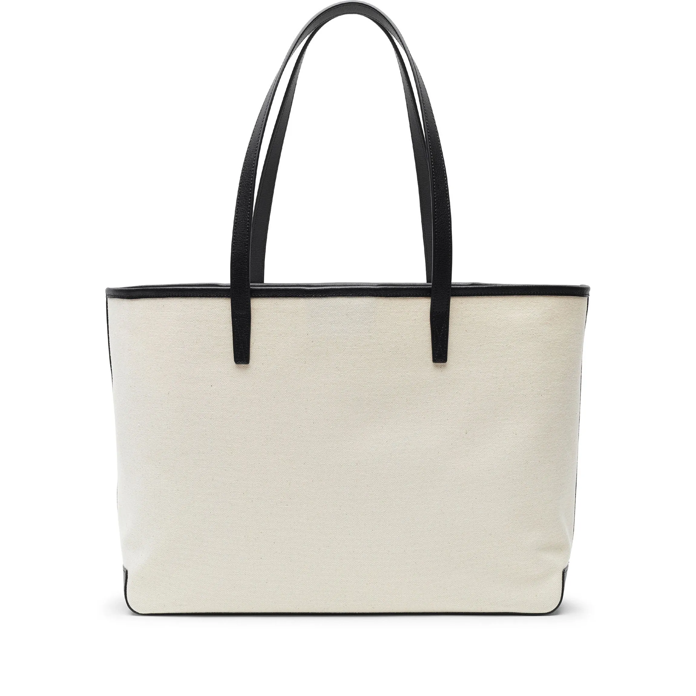 Belmont Tote in Canvas Natural Canvas/Black