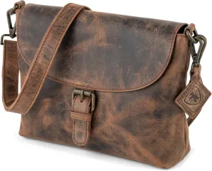 BERLINER BAGS Vintage Genuine Leather Shoulder Bag Catalina, Handbag, Small Crossbody Purse for Women