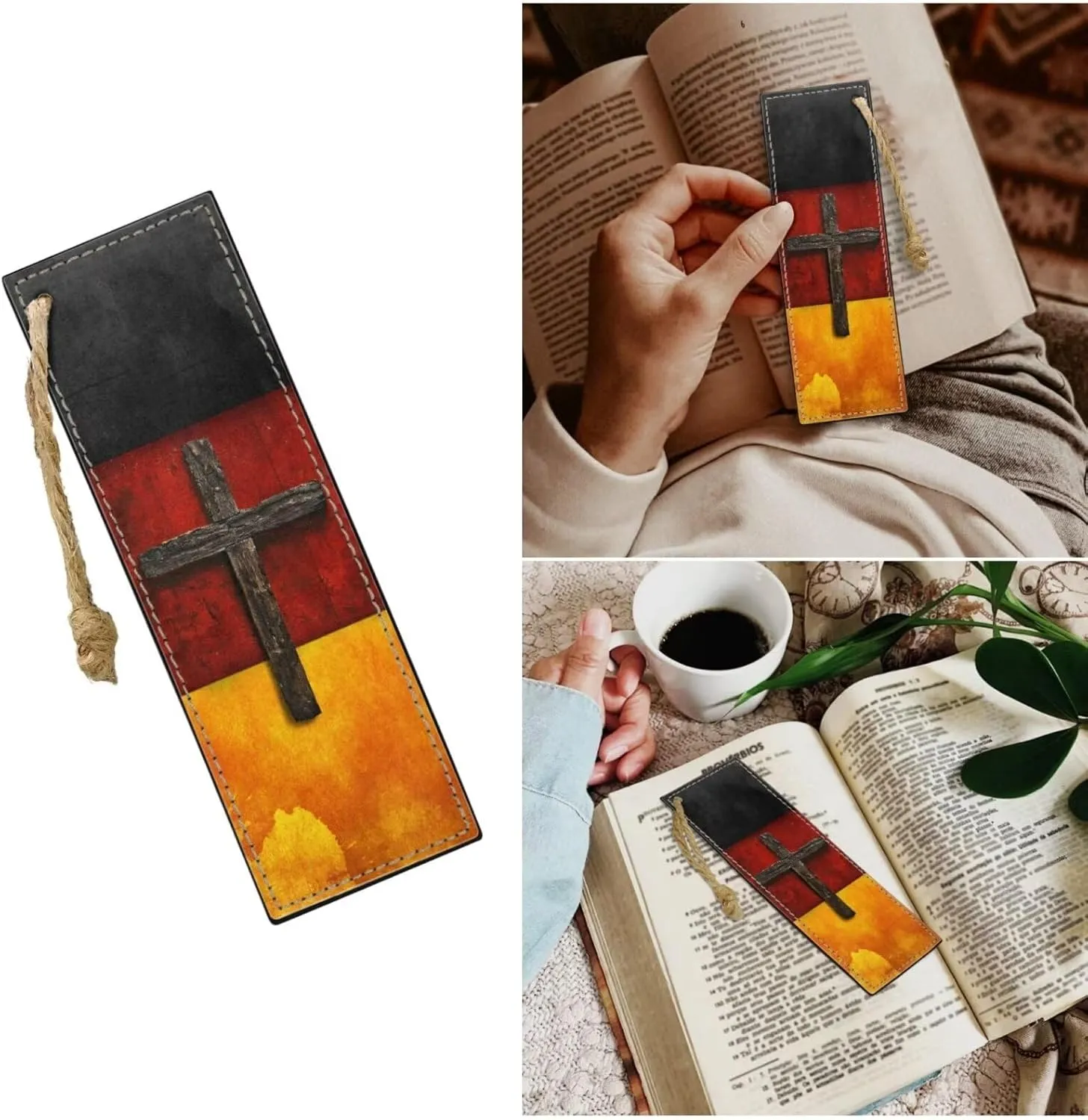 Bible Bags for Women Girls Bible Cover Case with Bookmarks for Men Church Book Handbag for Bible Study