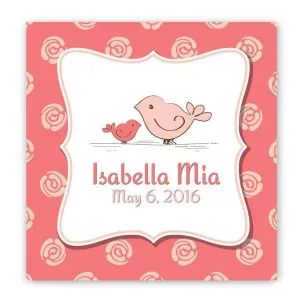 Birdies Baby Nursery Personalized Canvas Sign