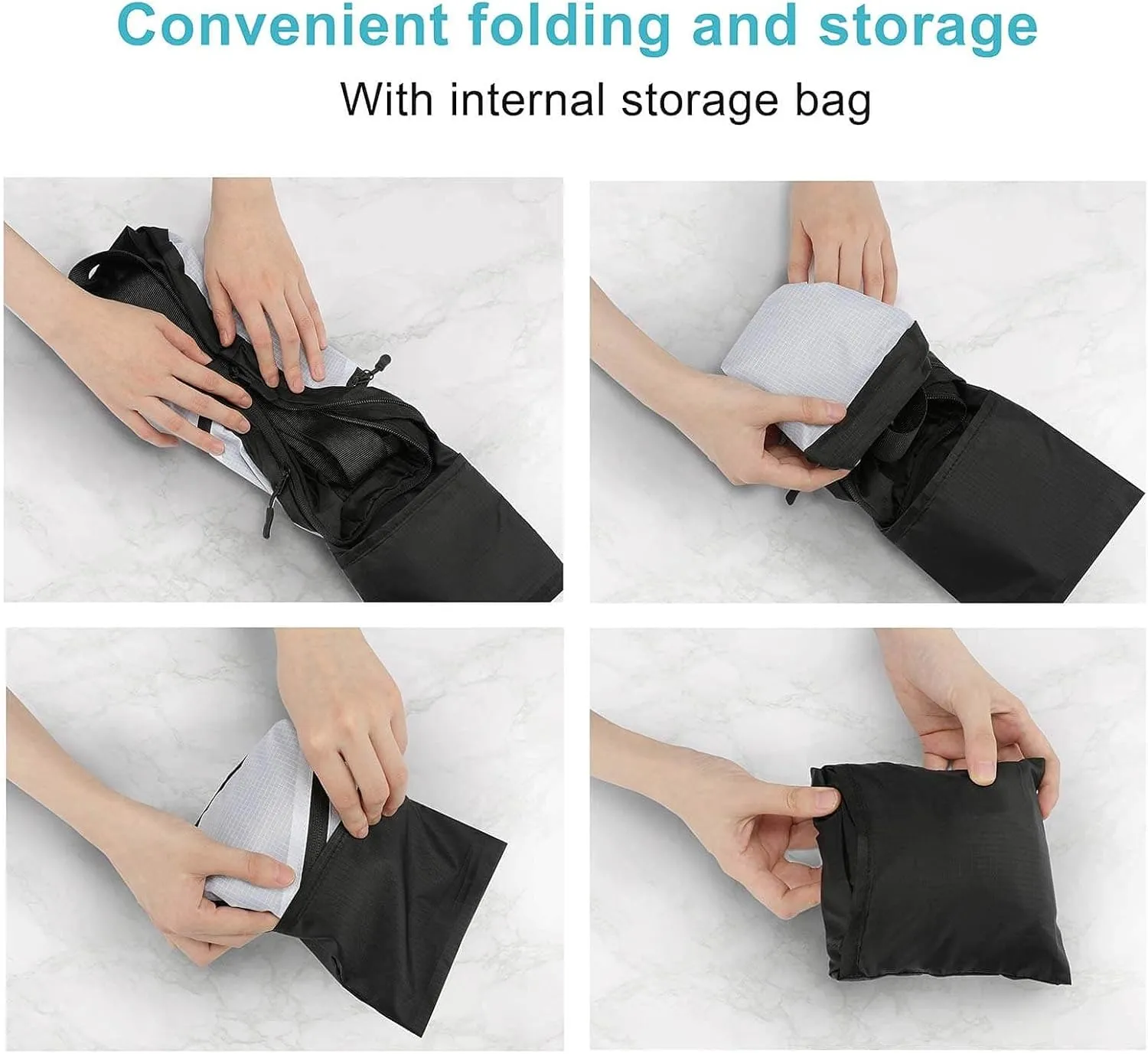 Black And White Geometric Foldable And Space Saving Chest Bag, Large Capacity And Portable Chest Bag
