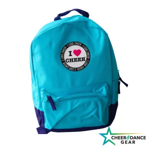 Blue and Purple Love Cheer Mini Backack