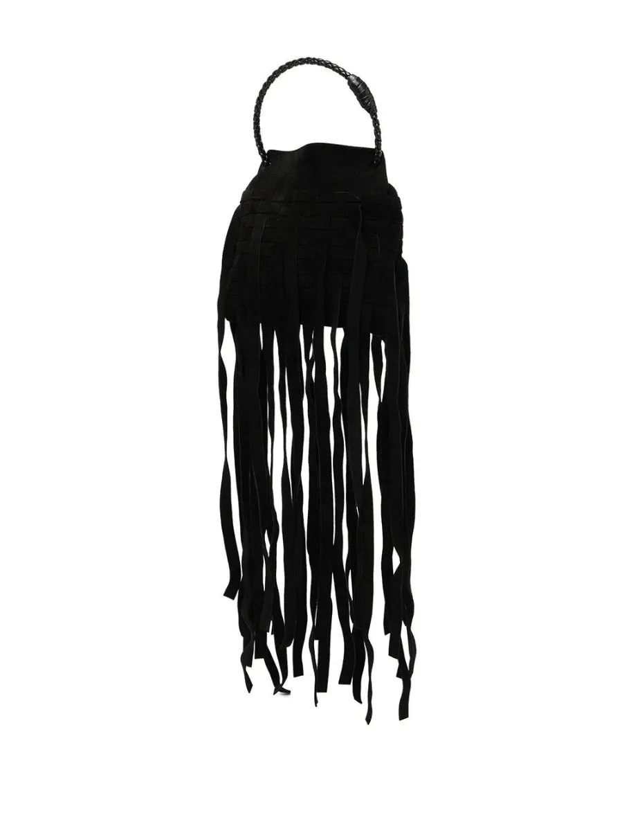 BOTTEGA VENETA Intrecciato Fringed Mini Bag
